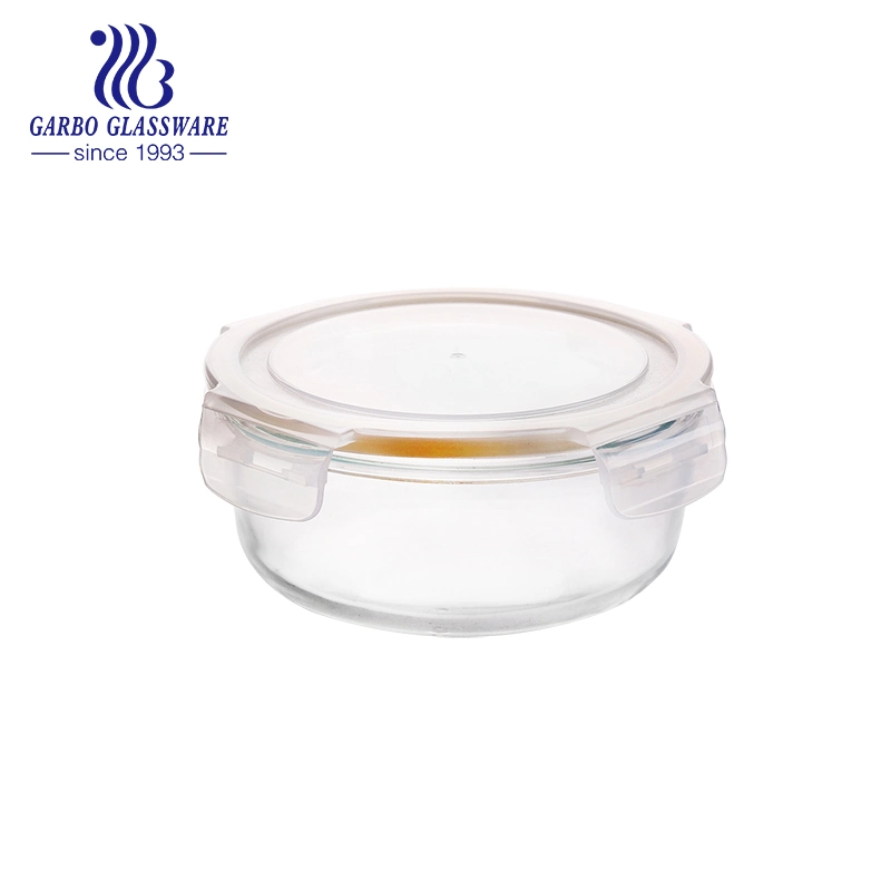 Wholesale/Supplier Transparent Round Bowls for Kitchen Prep Mixing Salad or Cereal Fresh Food Box Container Heat Resistant Glass Bowl for Microwave Oven