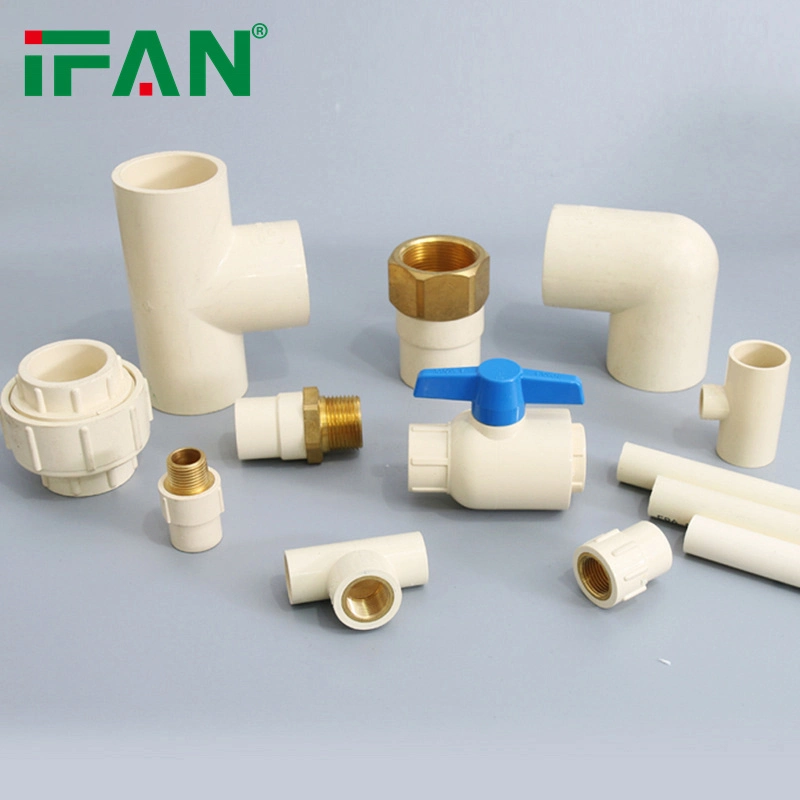 Ifan CPVC Fitting Beige Color 1/2"-2" Elbow Tee CPVC Pipe Fitting