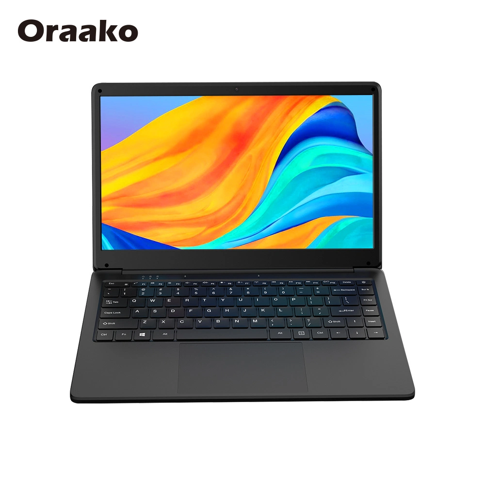 Mini-ordinateur portable Oraako populaire 14,1 po 1920*1080 Ordinateur de bureau pour ordinateur portable de l'école UHD Accueil Ordinateurs portables en plastique tout nouveau PC portable