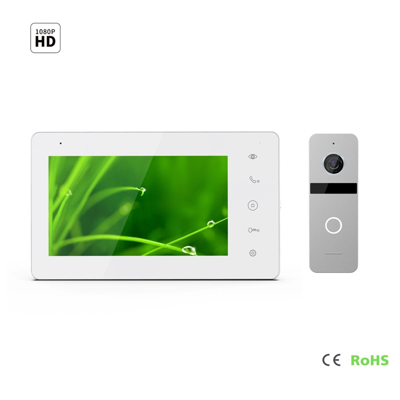 7 Inches Screen Smart Doorbell Video Doorphone Home Security Interphone