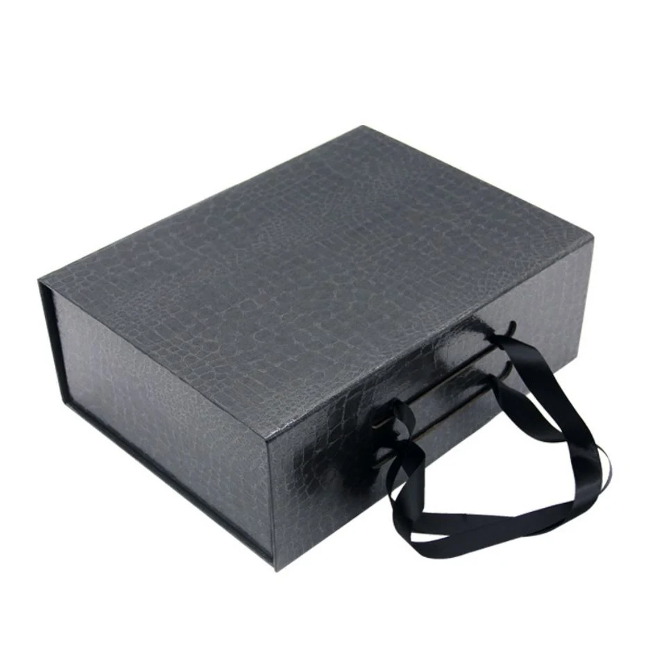 Portable Cardboard Carton Paper Board Gift Box with Cotton Handle for Perfume/Fashion Bags/Glove