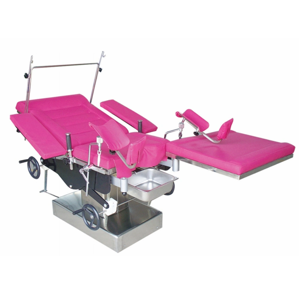 Hidráulico manual operativo Ginecología cama mesa de operaciones Manual de Obstetricia Obstetricia cama de la maternidad de la entrega Mesa Quirúrgica