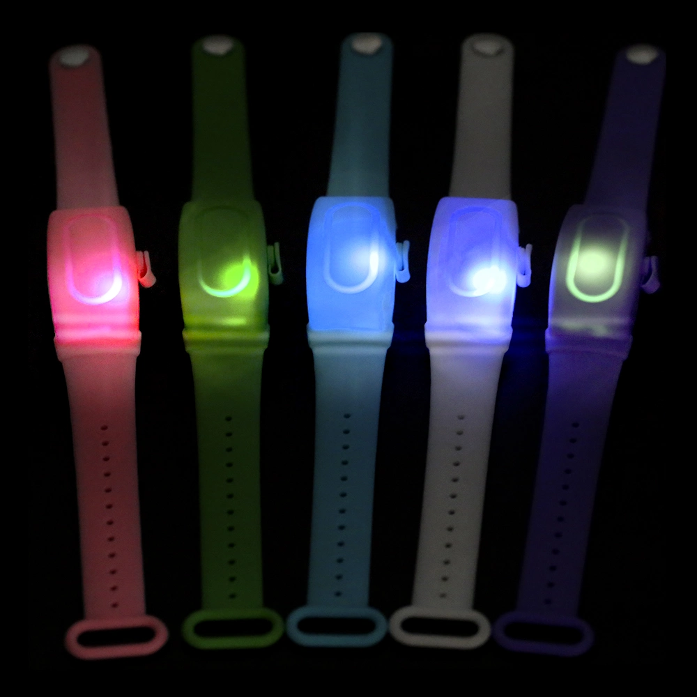 2020 novo higienizador LED Design bracelete anti Esterilizador germicida pulseira com LED Luz noturna Higienizador Esquerdo