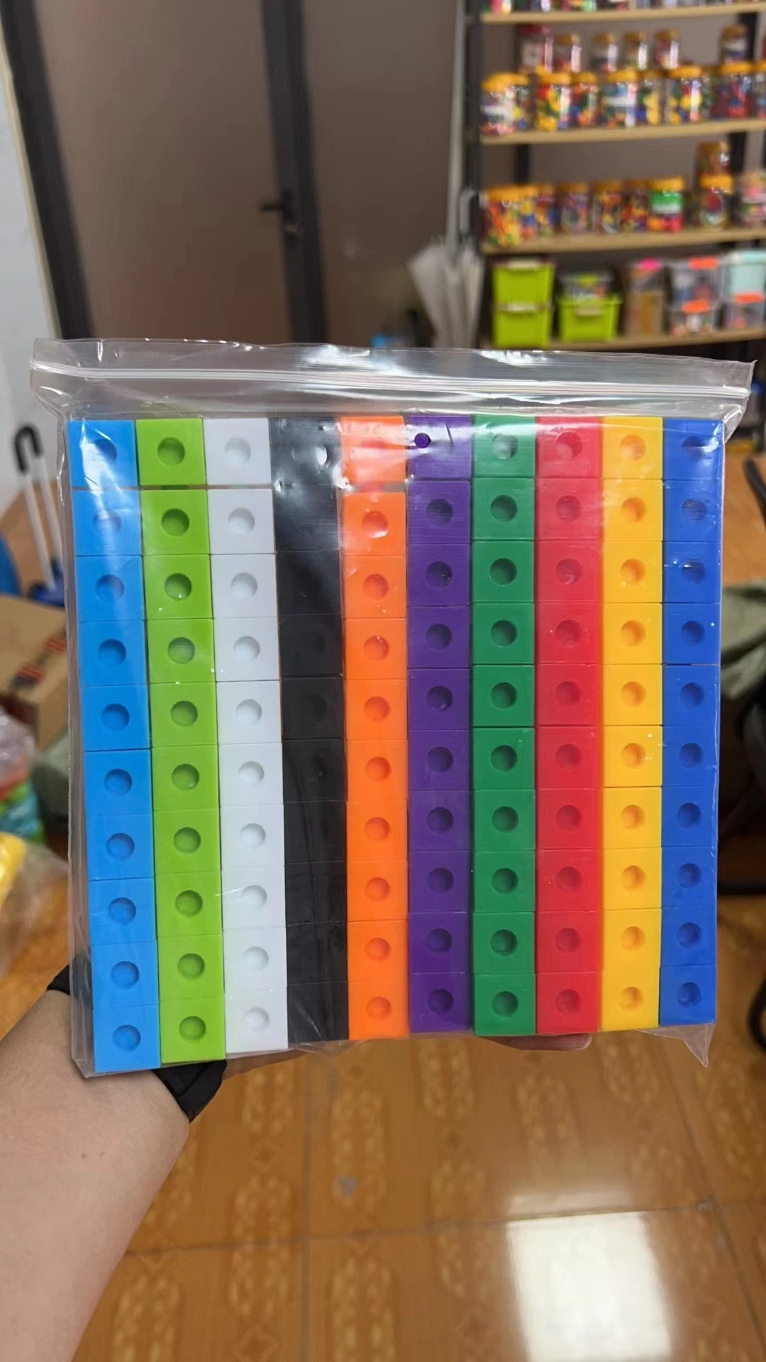 Nouvelles ressources d'apprentissage coloré Mathlink Toy Link cubes de liaison blocs de construction Pour les enfants