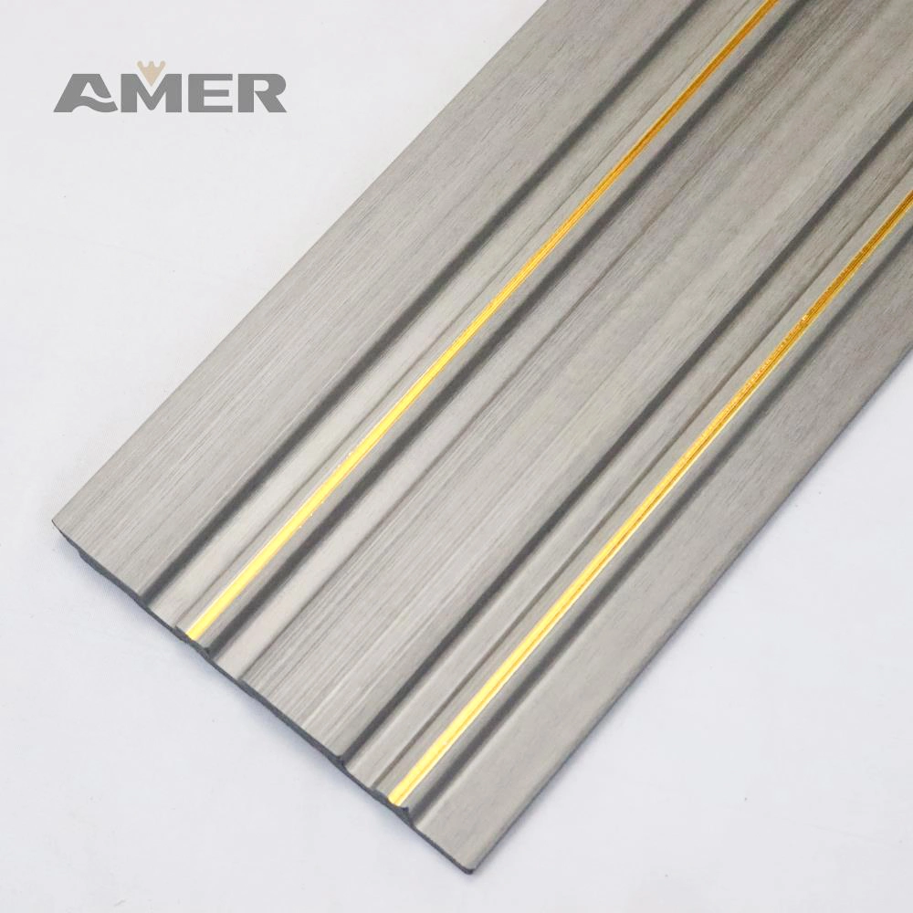 Amer Wholesale/Supplier PS Plastic Charcoal Louvers Wall Panels PS Wall Panel PS Decoration Panel Building Material