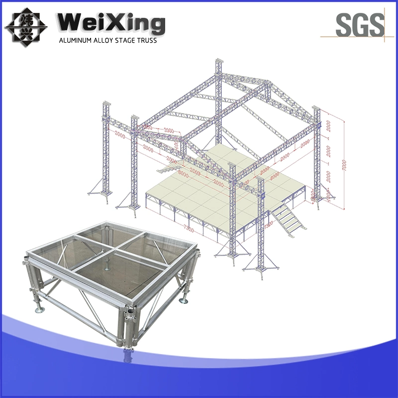 10X10X8m Outdoor Aluminum LED Video Wall Support Truss for Sale