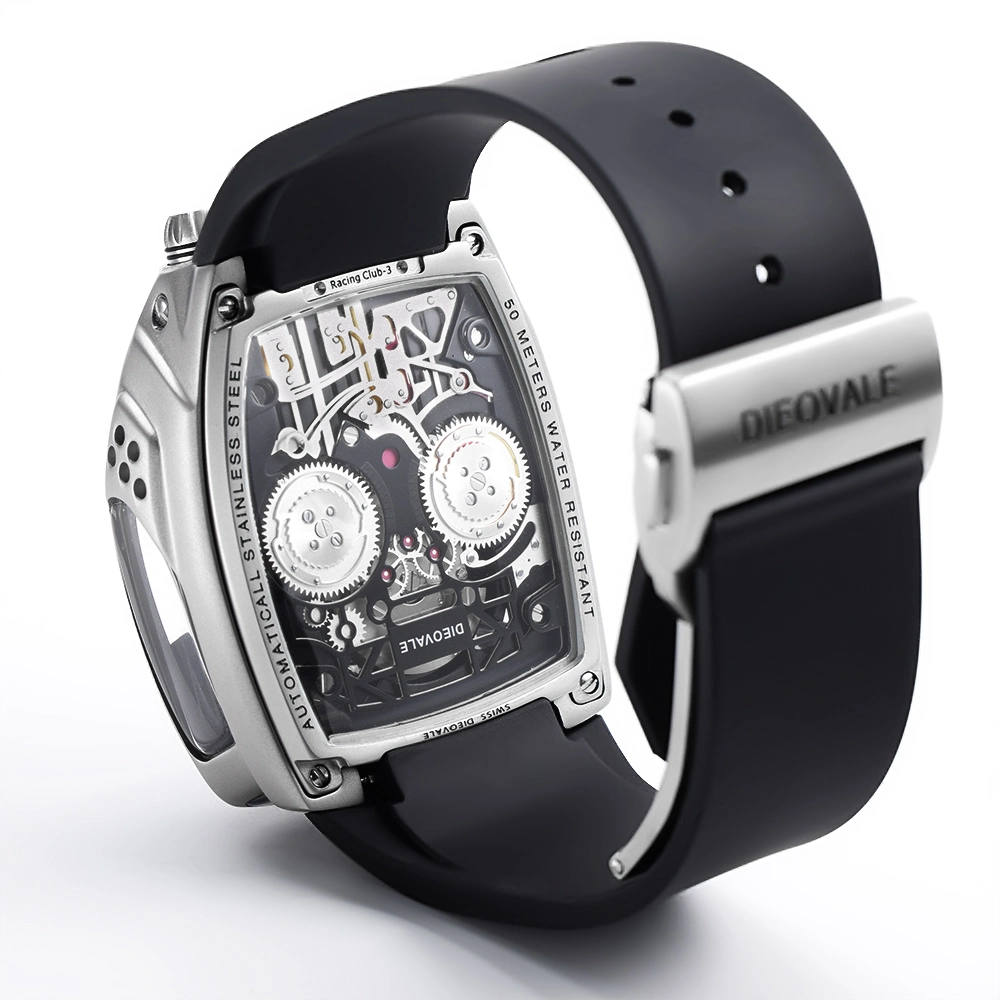 Grossiste Montres Mécaniques Transparentes Hommes de Luxe Bewell Montre Bracelet en Acier Inoxydable Hommes Logo Personnalisé Montres Automatiques Hommes