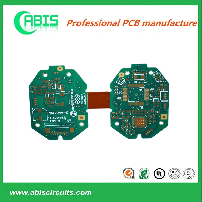 Rigid-Flex PCB Printed Circuit Board Made of Fr4 and Polyimide for LCD Display