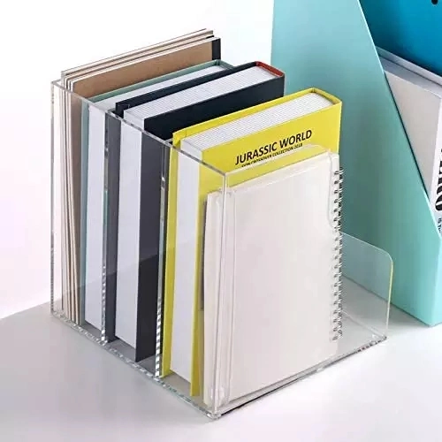 Acrylic Desktop File Organizer School Office Datei Sortieren Rack-Datei Organisator