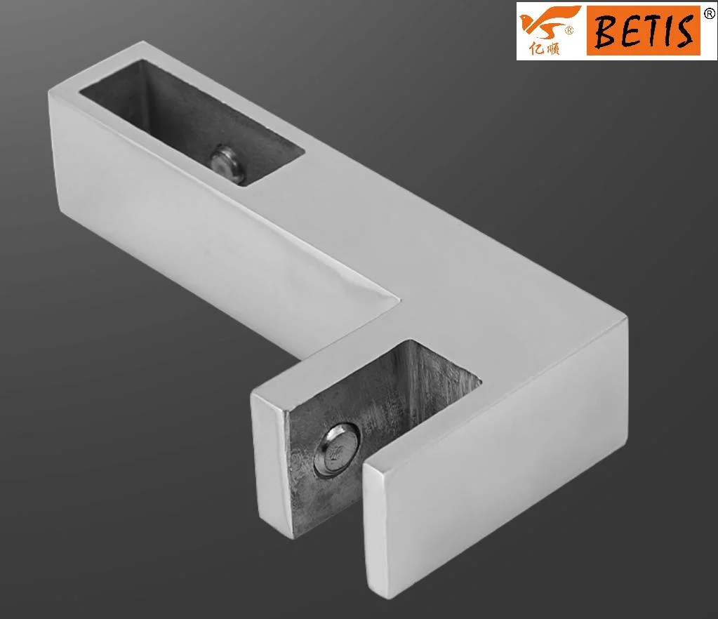 Shower-Glass Bathroom Pipe Fitting 316-Stainless-Steel Fixed-Panel to Support-Bar Connector