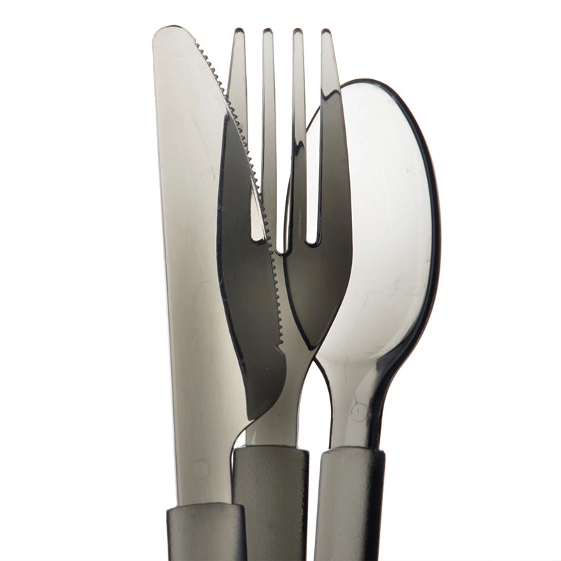 Luxury Disposable Plastic Cutlery 178mm PS Heavy Duty Fork for Dinner