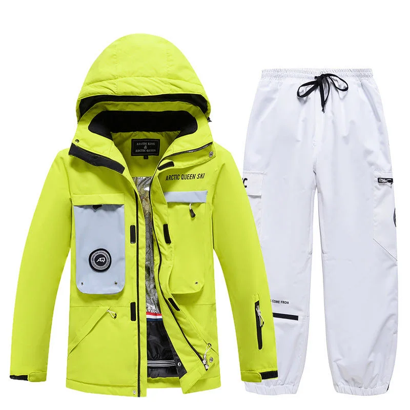 High quality/High cost performance  Wholesale/Supplier Customized Ski Suit for Women Winter Cold Windproof Men Women Couple Ski Suit