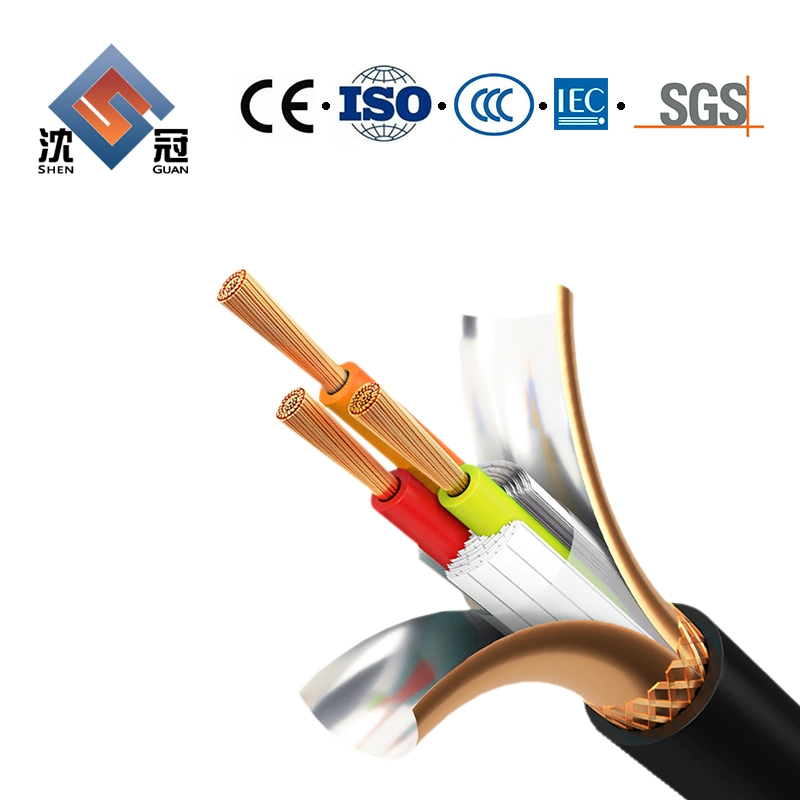 Shenguan AC Cable Insulated PVC Sheath Jacket XLPE Copper Aluminum Electric Wire Power Cable with ISO Certification FTTH Buried Optical Cable Wire GYTA