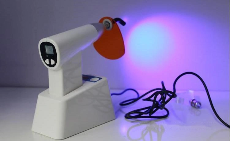 Dental LED Curing Light Cure Lamp with Meter Whitening Tip