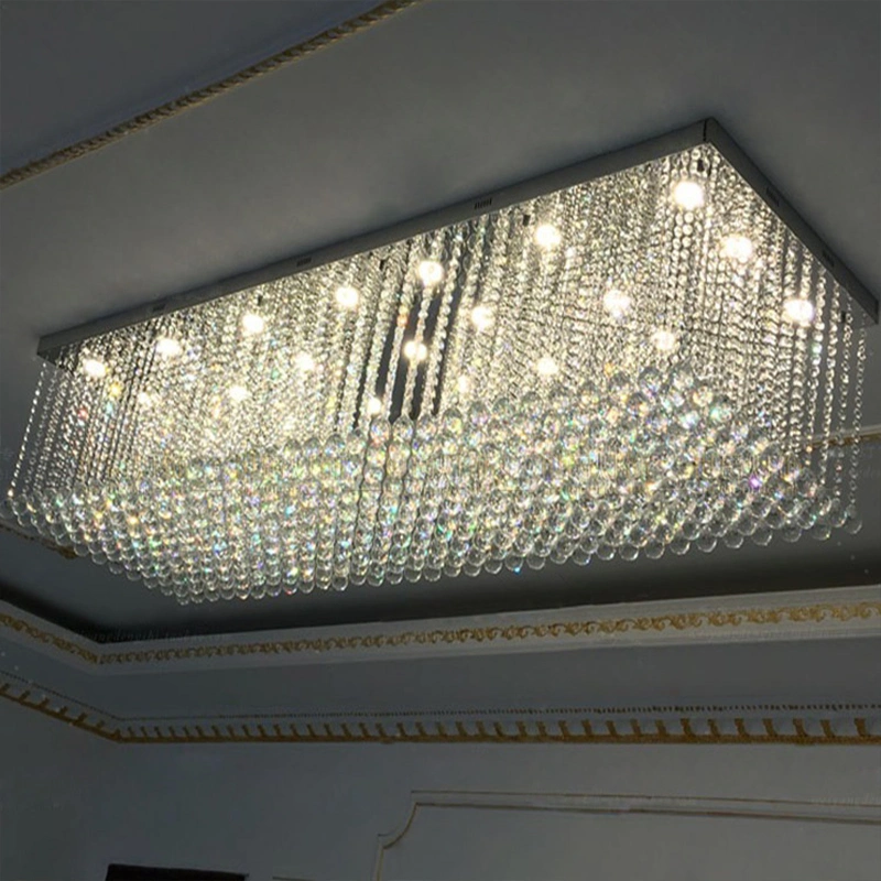 Dangling Crystal Long Ceiling Lamp Fixtures House Project Lighting Fixtures (WH-CA-36)