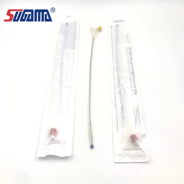 Disosable Custom Color CE ISO 2 3 Way Latex All 100% Silicone Standart Foley Catheter