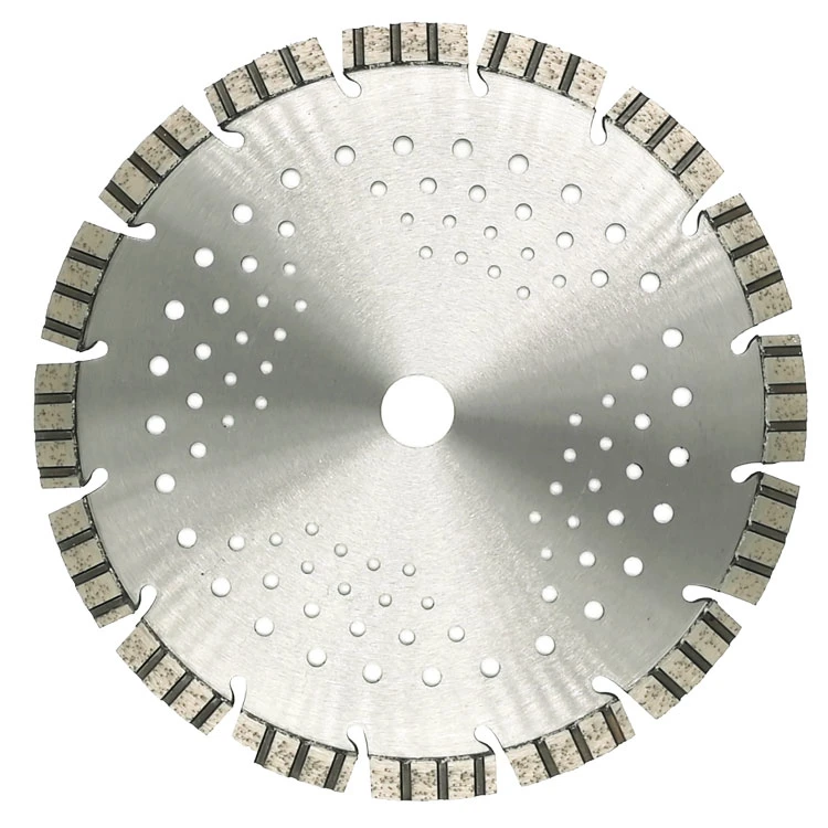 Hoja de sierra de diamante soldada por láser para hormigón armado de granito de asfalto