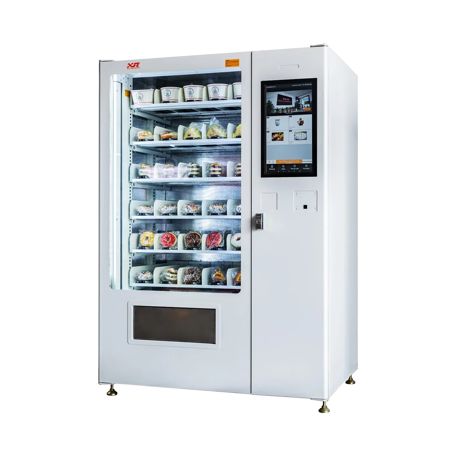 Elevator Vending Machines for Glass Bottle Fresh Milk with Refrigeration