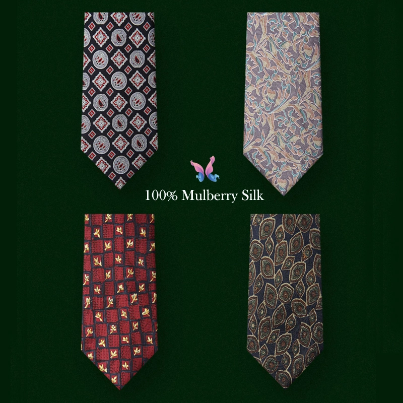 Wholesale/Supplier Business Custom Printed Pure Silk Fashion Woven Silk Tie with Custom Size