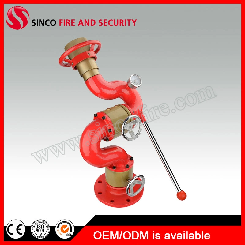 Manual Fire Fighting Aluminum Water Cannon with Handle Control