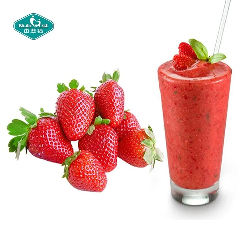 Water Soluble Flavor Fruit Juice Concentrate Customized Freeze Dried Strawberry Fruit Powder