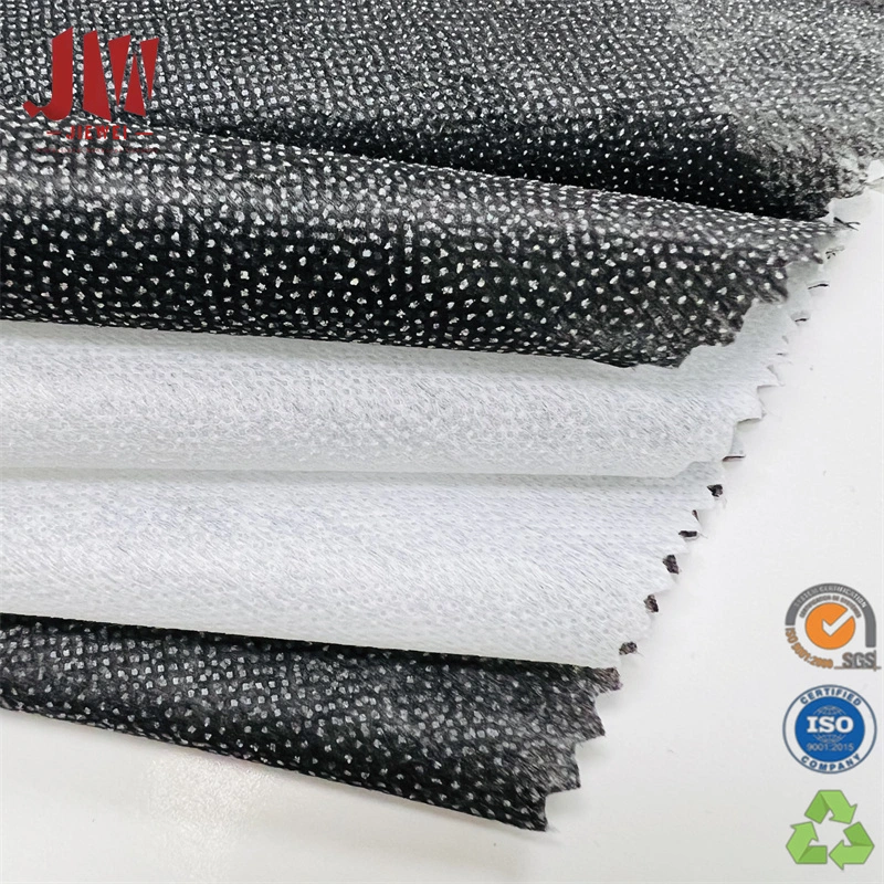 Garment Embroidery Chemical Bond Gum Stay Fusible Nonwoven Interlining Factory 100% Polyester Fabric