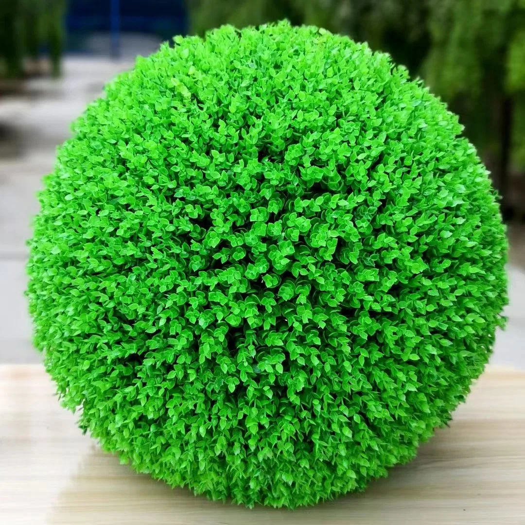 Wholesale Milan Buxus Ball Topiary Boxwood Decorative Plastic Green Artificial Grass Ball