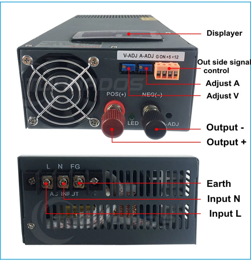 2000W 220VDC 9A Switching Power Supply 220V DC Output Power Variable Output Voltage and Current Adjustable with Display Digital