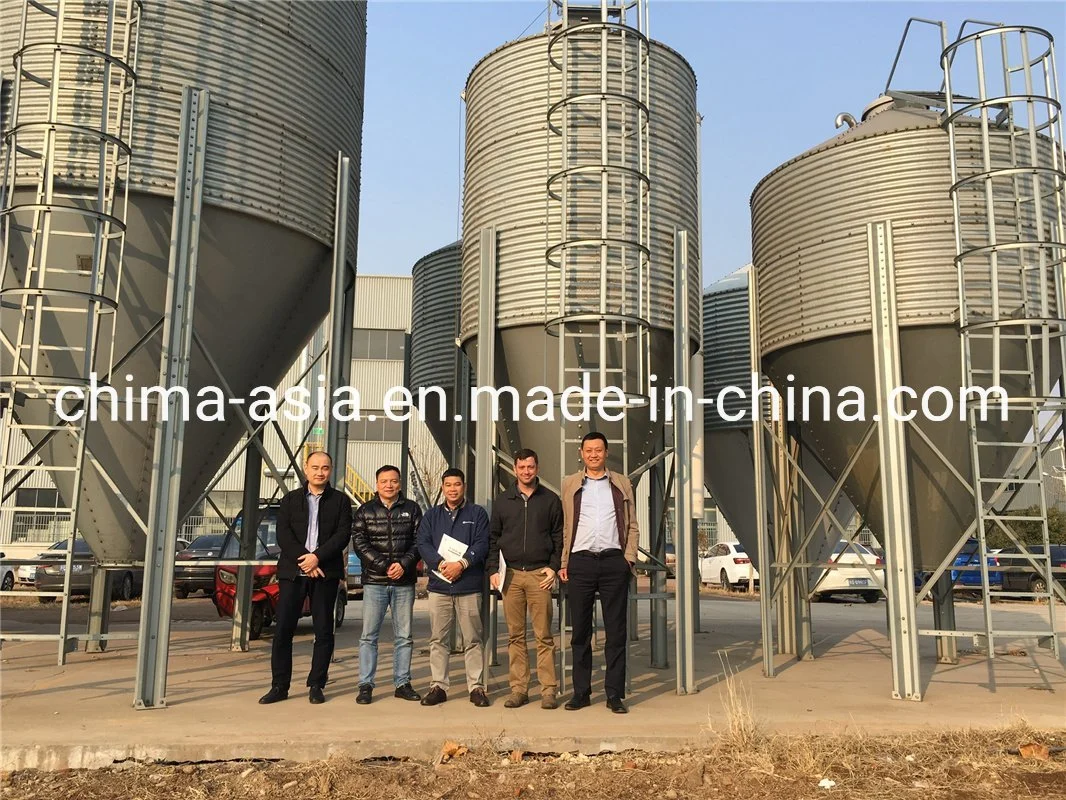 Steel Feed Fiber Glass Tower Grain Silo for Pig Farm Chicken Farm