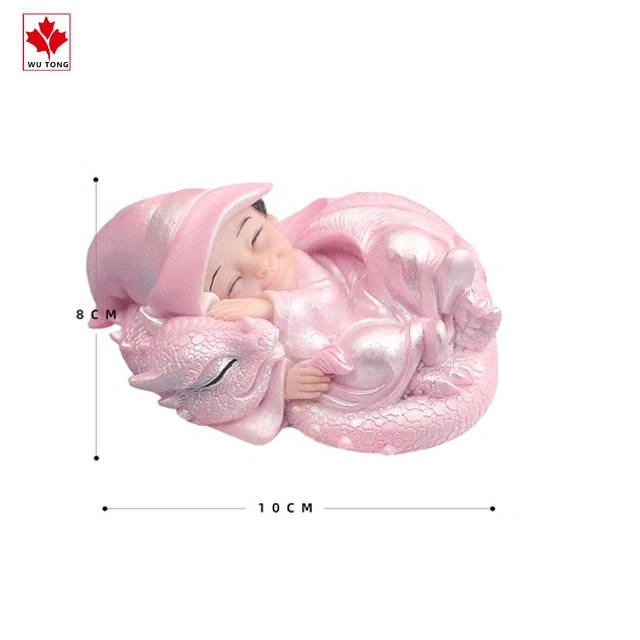 Hot Sale Home Decoration Resin Pink Dragon Ornament Birthday Gift