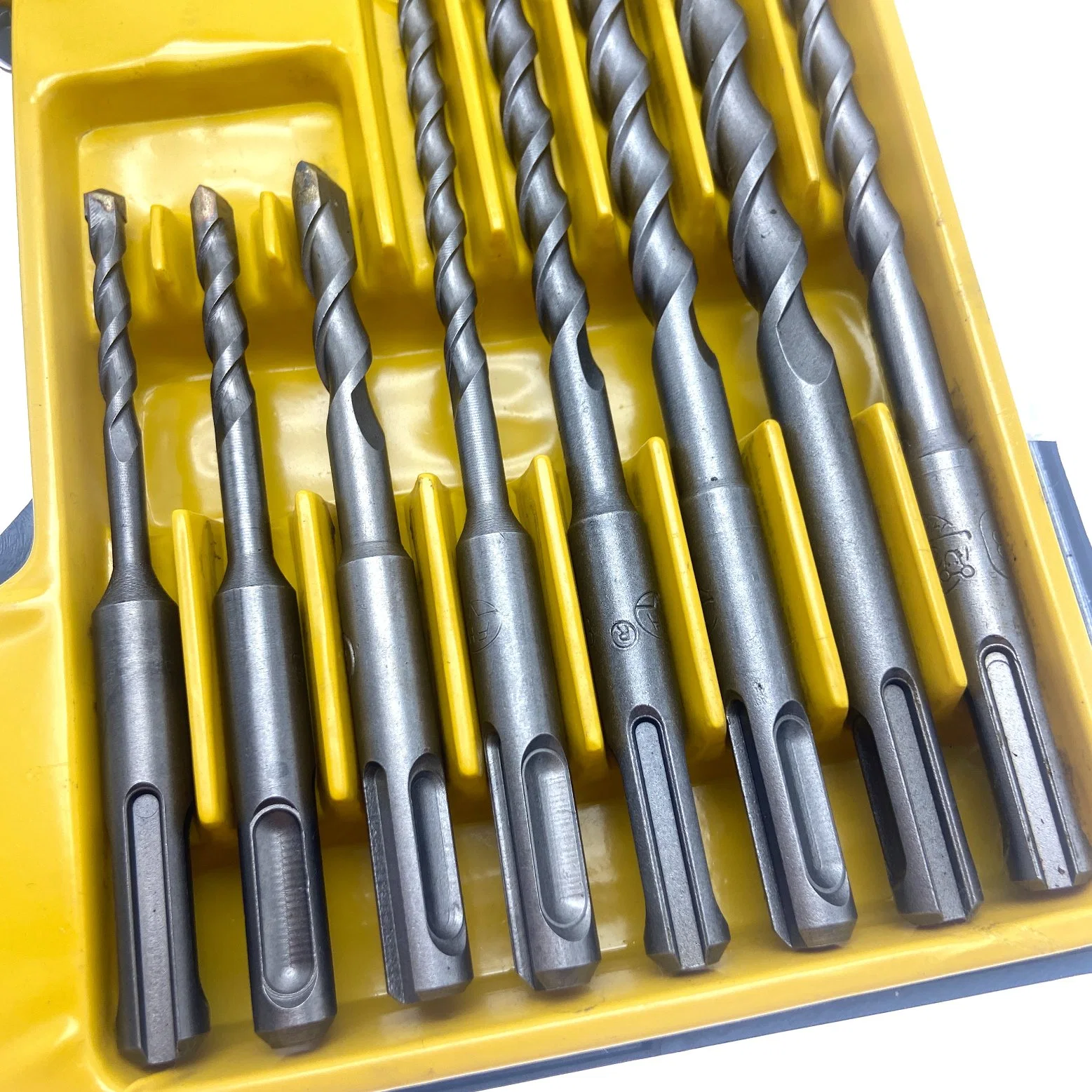 8PCS SDS Plus Flat Tip Electric Rotary Hammer Drill Bits Set for Drilling Concrete Granite Masonry General Purpose