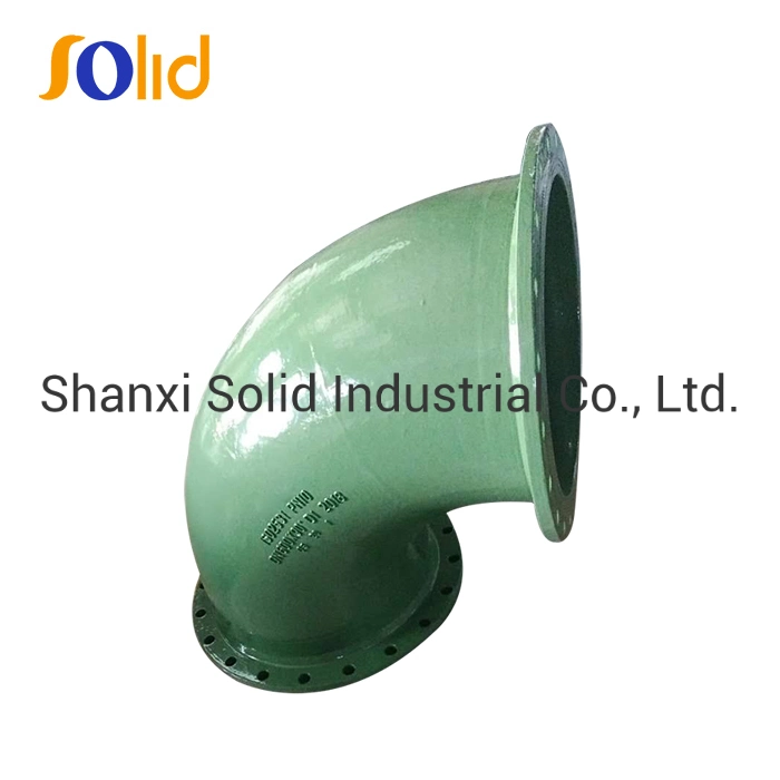 ISO2531/En545/En598 Ductile Iron Pipe Fitting with Epoxy Green Fbe Coating