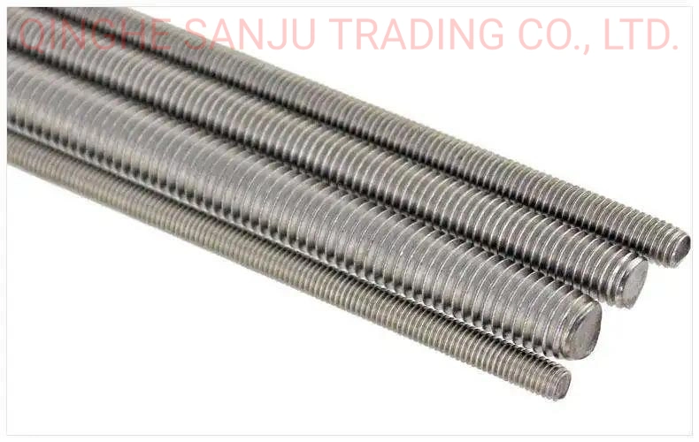 Threaded Rods Fastener Grade 4.8 /8.8 /12.9 Galvanized DIN975 Threaded Rods