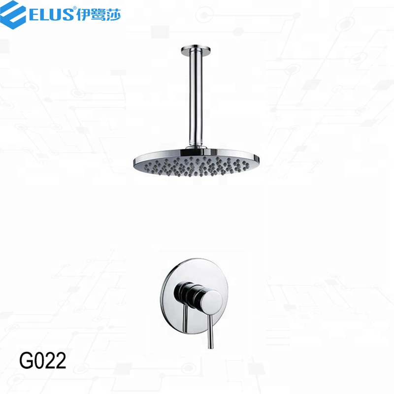 Hotel Rain Fall and Waterfall Shower Faucet Set Bath Tap High Pressure Square for Bathroom