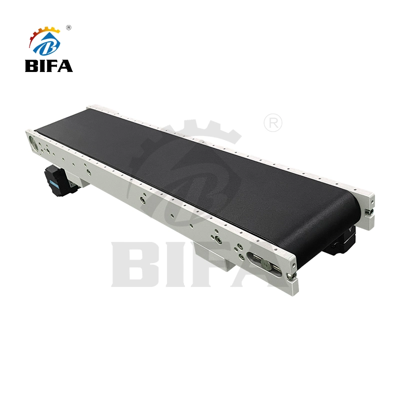 Bifa Industry Adjustable Speed 12 Meters Portable PVC Green Flat Belt Conveyor