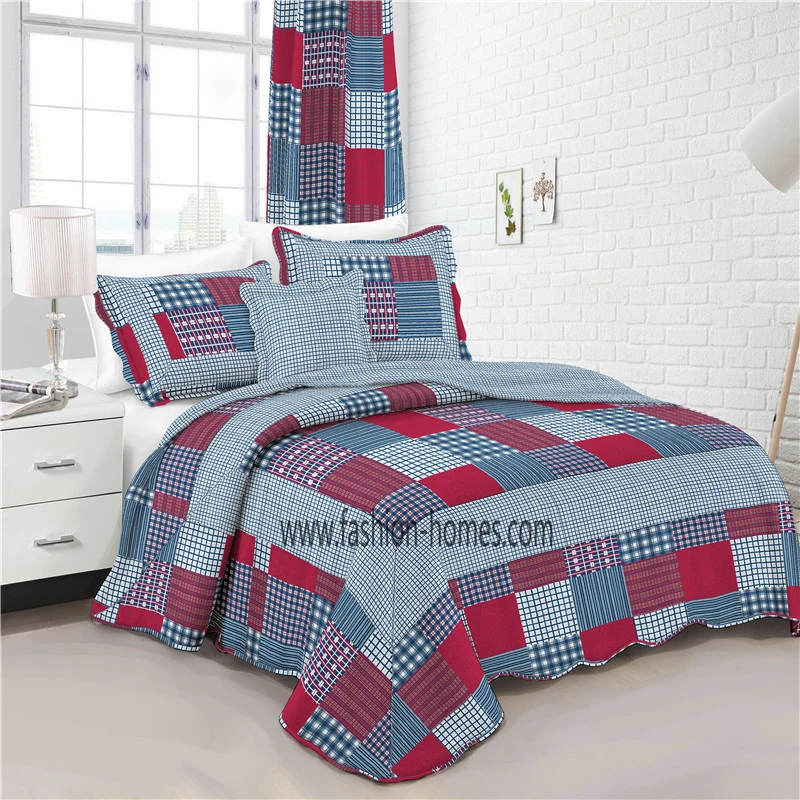 3 Pieces Set Polyester Microfiber Quilts for Summer Use