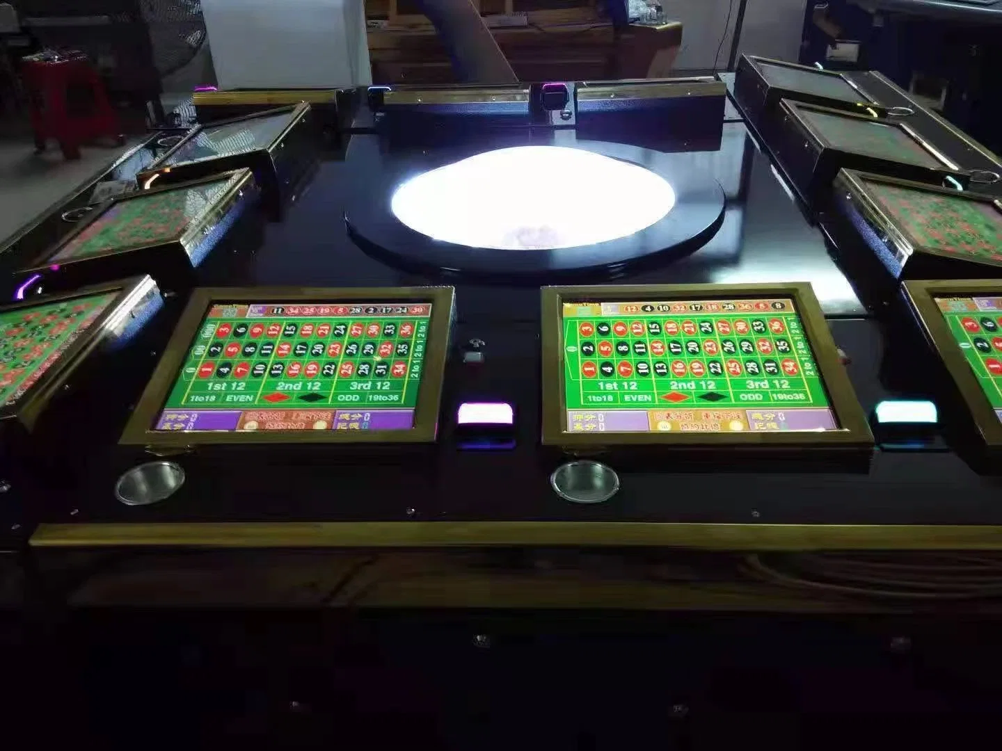 Heißer Verkauf 6/12 Spieler Elektronische Internationale Roulette-Rad-Spielmaschine Für den Vertrieb