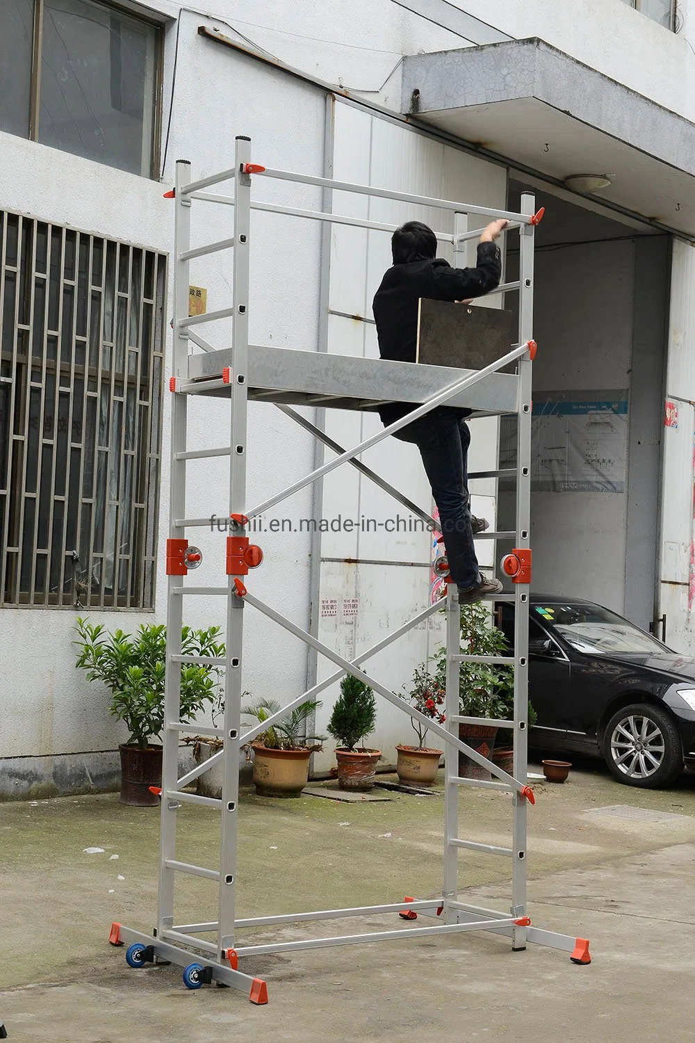 Scaffolding Aluminium Ladder Folding Ladder Platform