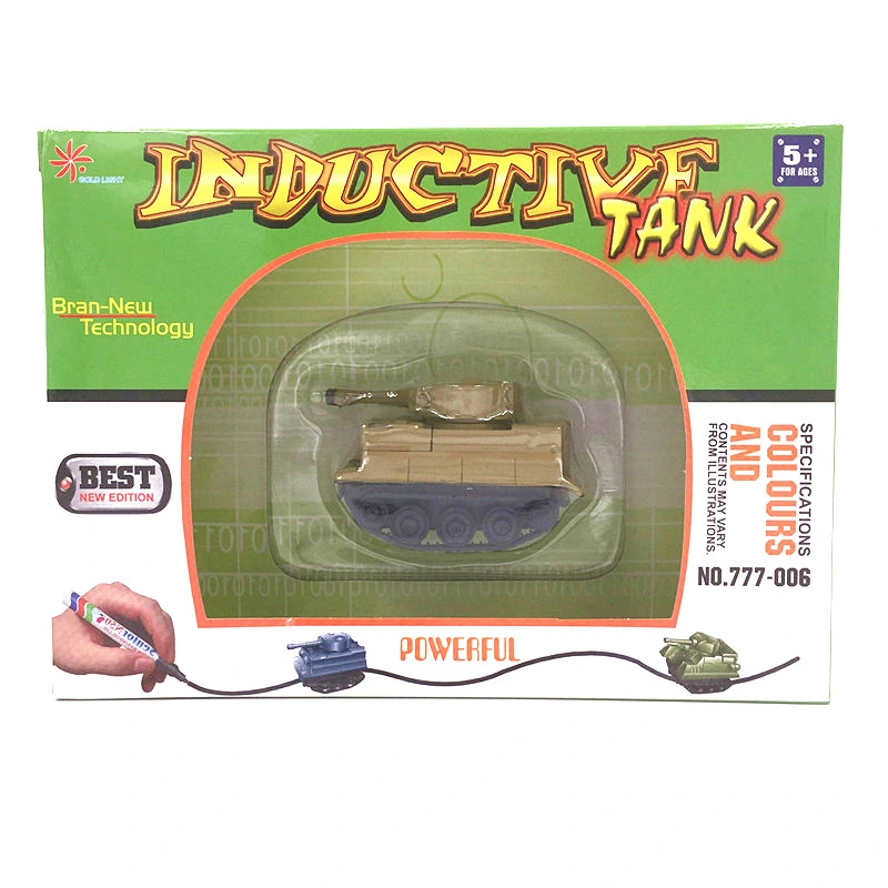 Mini Inductive Tank Running Follow Any Drawn Line Magic Educational Kids Toys