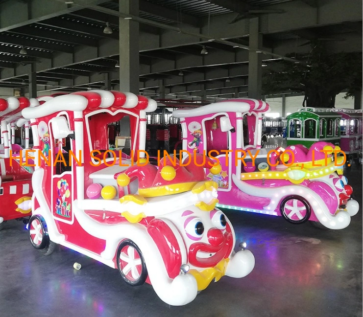 Fiberglass, Trackless Train Kiddie Electric, Mini Electric Outdoor Entertainment