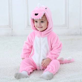 Baby Infant Boys Girls Winter Hooded Warm Jumpsuit Outerwear