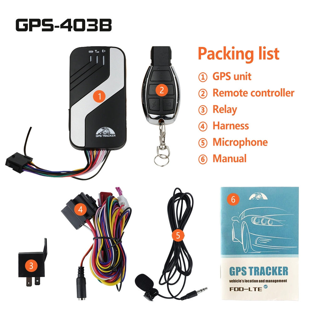 Real Factory GPS Tracker 403b with Playback/Real Time Tracking/Free APP Web for Car Vehicle Truck Tracking Wholesale/Suppliers Welcome