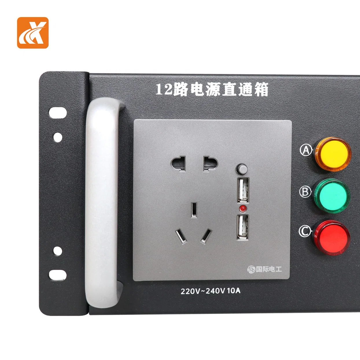 Model Ztx-G12 Through Box 100-200V 50-60Hz a. B. C Three-Phase Work Indicator Stage Light Stand Delixi 20A Air Switch