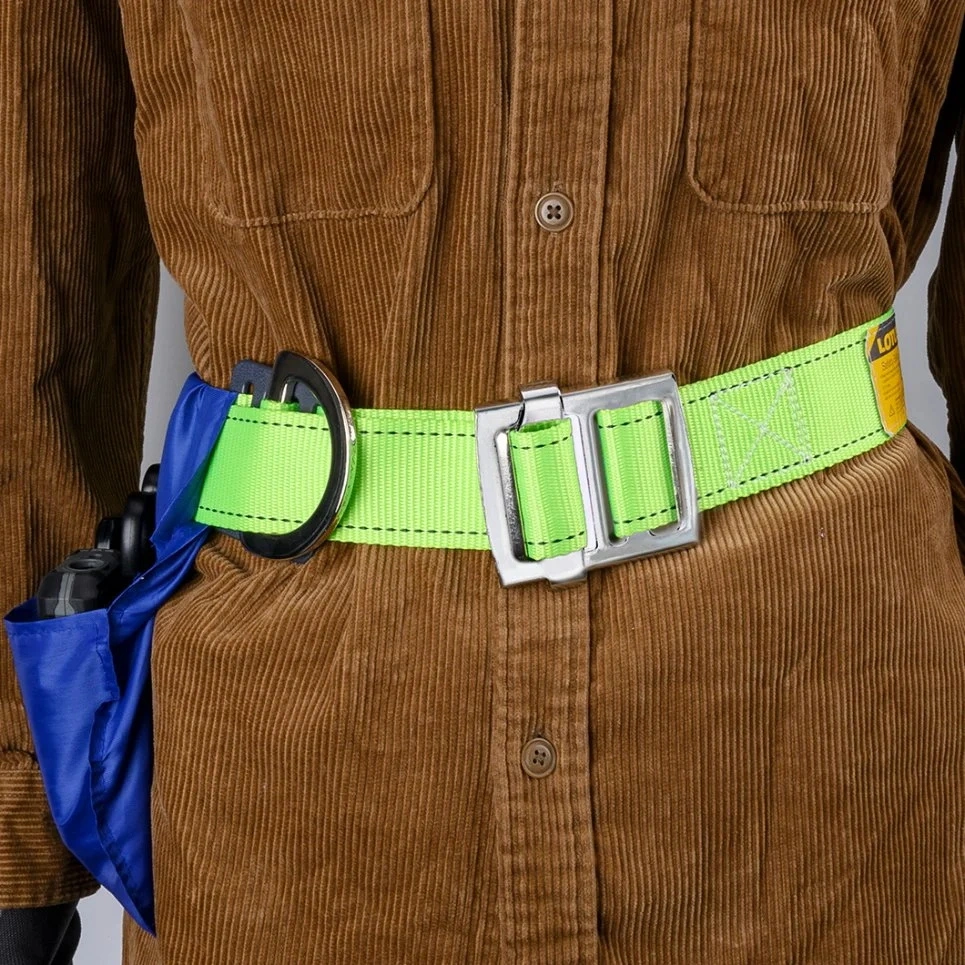 Harnais de sécurité complet en polyester haute résistance avec ceinture de protection contre les chutes et anneau en D.