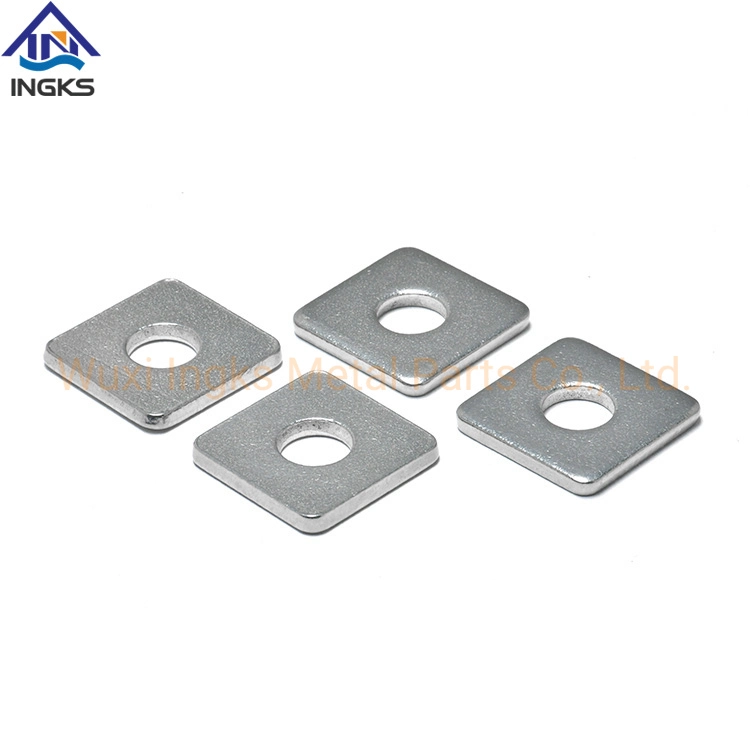 DIN436 SS304 316 Custom 12mm Round Hole Square Plate Washer