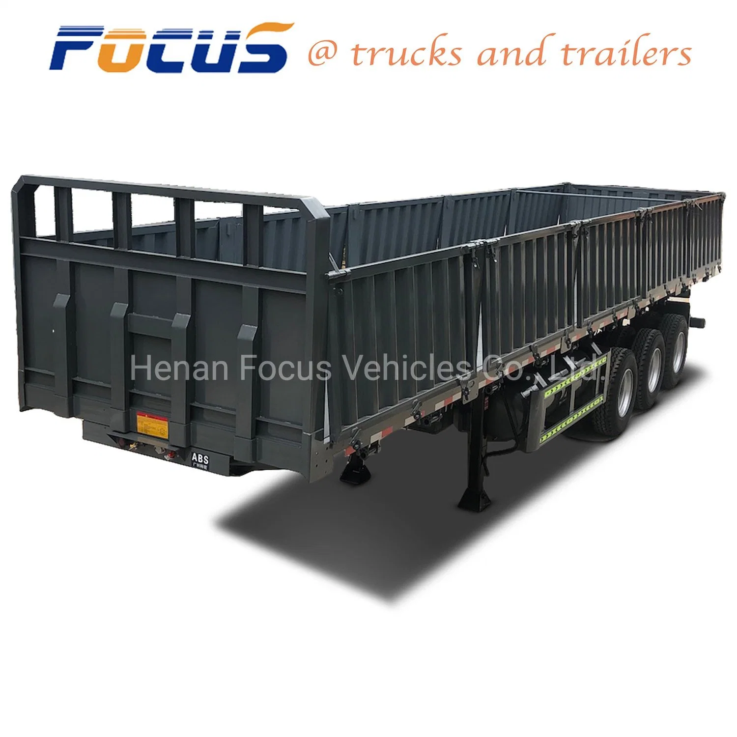 3 Axle Heavy Truck Trailer / Side Tipping Trailer/ Dump Tipper Trailer/ Dump Trailer