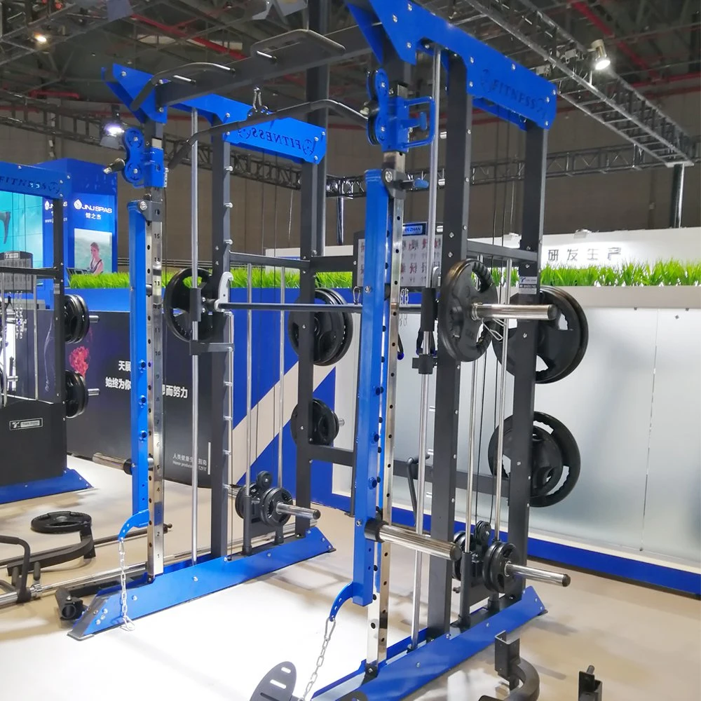 Home Gym Fitness Commercial Multi-Functional Trainer Cable Crossover Squat Power Rack Training All in One Trainer Gym Smith Machine Gym Equipment