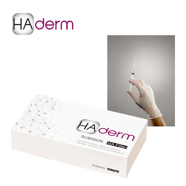 Ha Derm Filler Gel Injection Cross Linked Fine Deep Derm Hyaluronic Acid Dermal Filler