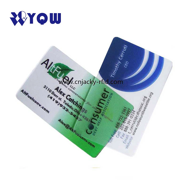 A4 0.3mm transparent en PVC imprimables jet d'encre feuille de plastique pour l'ID/IC Carte de crédit