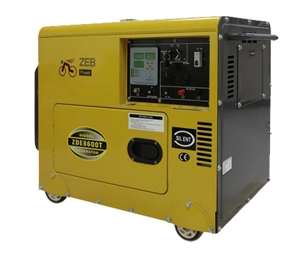 10kVA petit portable phase unique générateur diesel silencieux (ZDE12T)